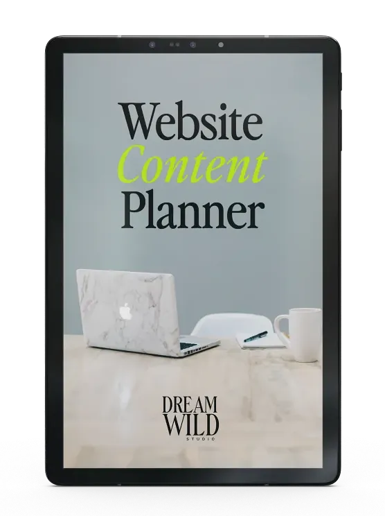Free Website Content Planner – Dream Wild Studio Free Website Content Planner by Dream Wild Studio