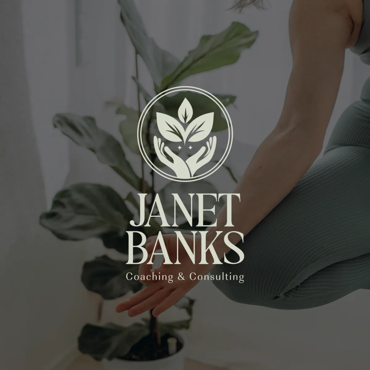 Janet Banks logo design for a nurse and life coach, by Dream Wild Studio.