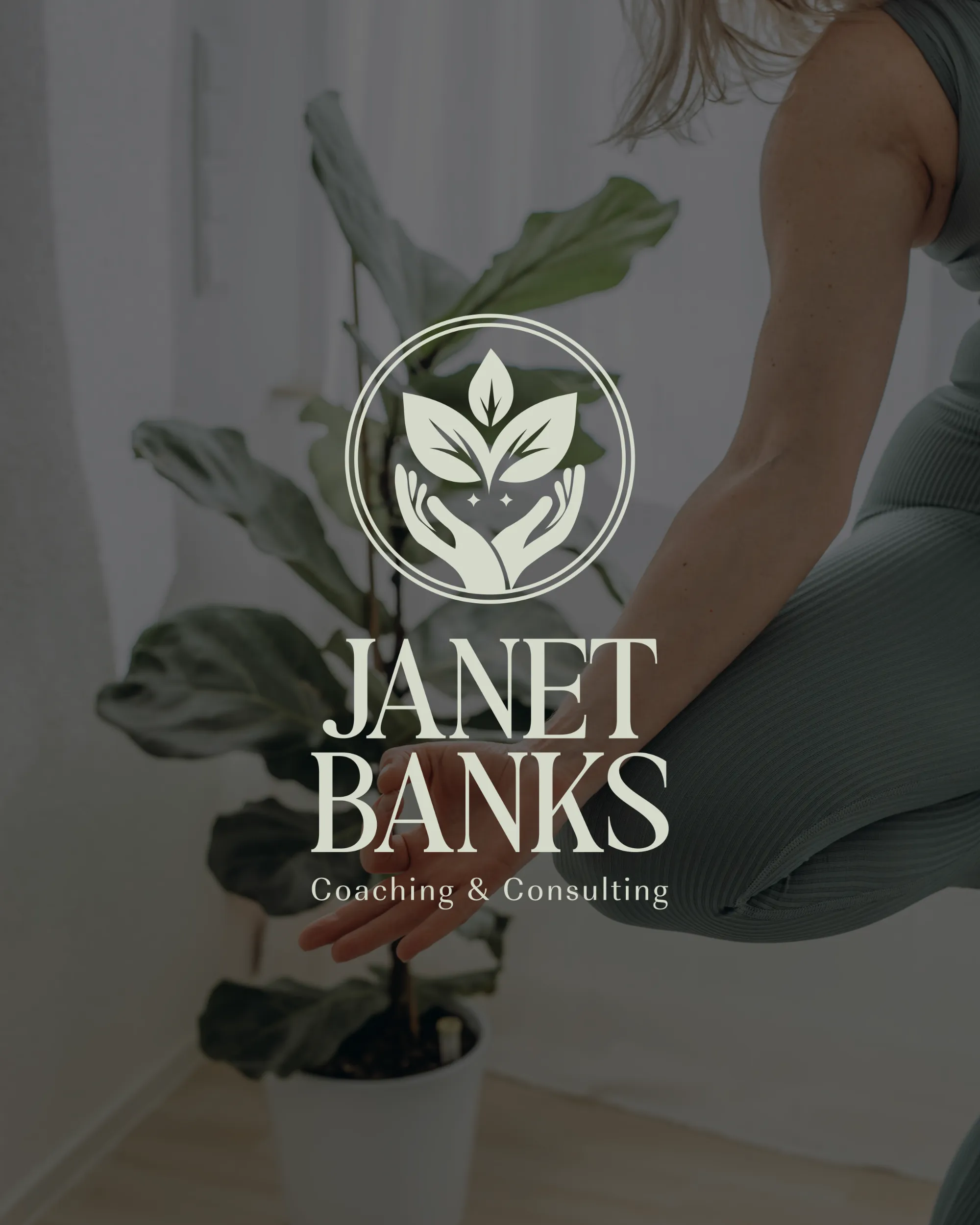 Janet Banks logo design for a nurse and life coach, by Dream Wild Studio.
