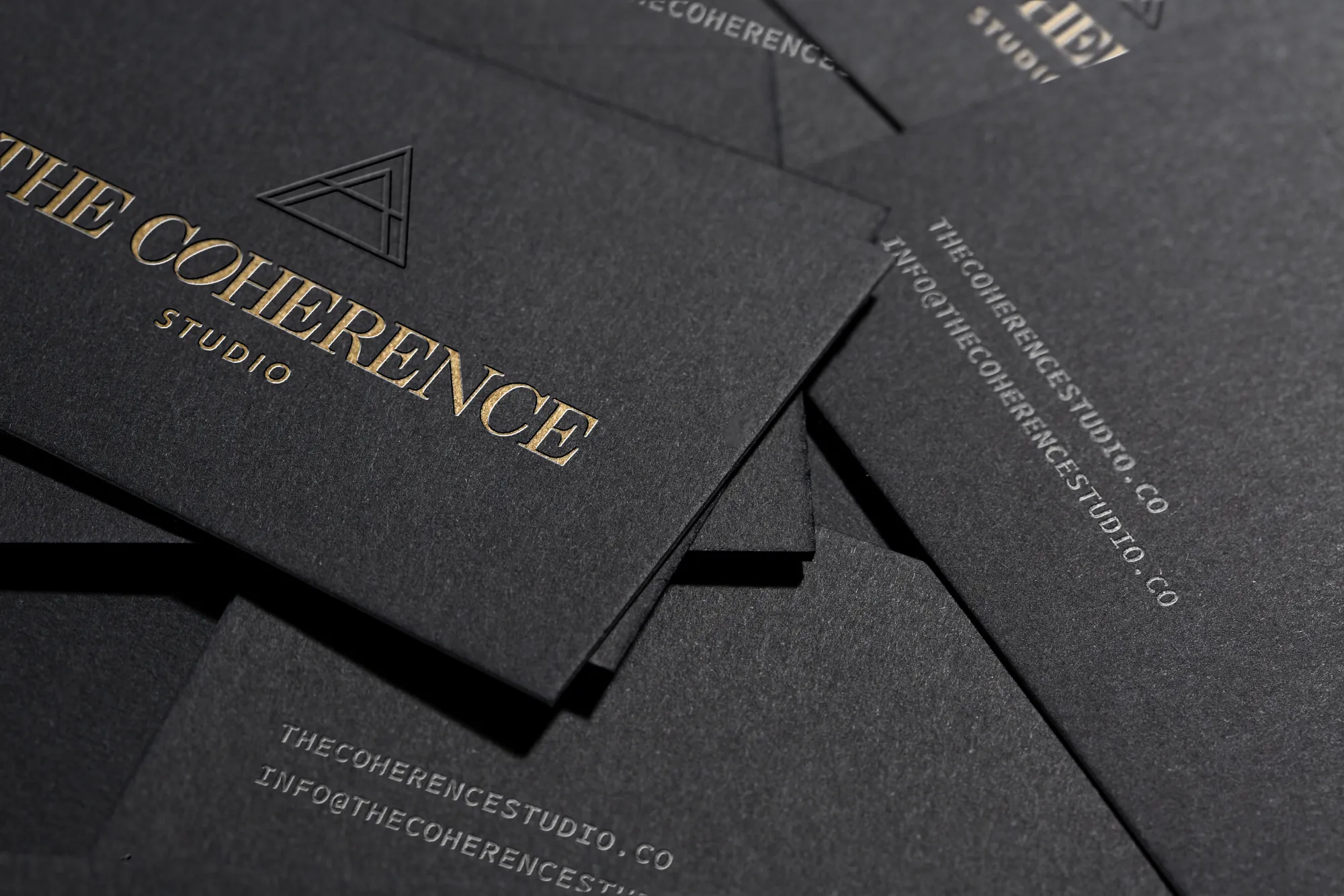 Business card design for nurse coach brand The Coherence Studio, by Dream Wild Studio.